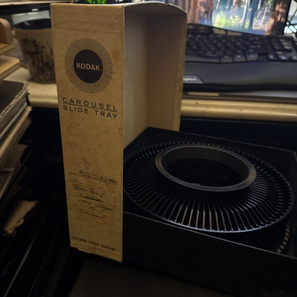 Vintage Kodak Carousel Slide Tray for 80 Slides in Original Box Index Card 2 - Picture 6 of 16